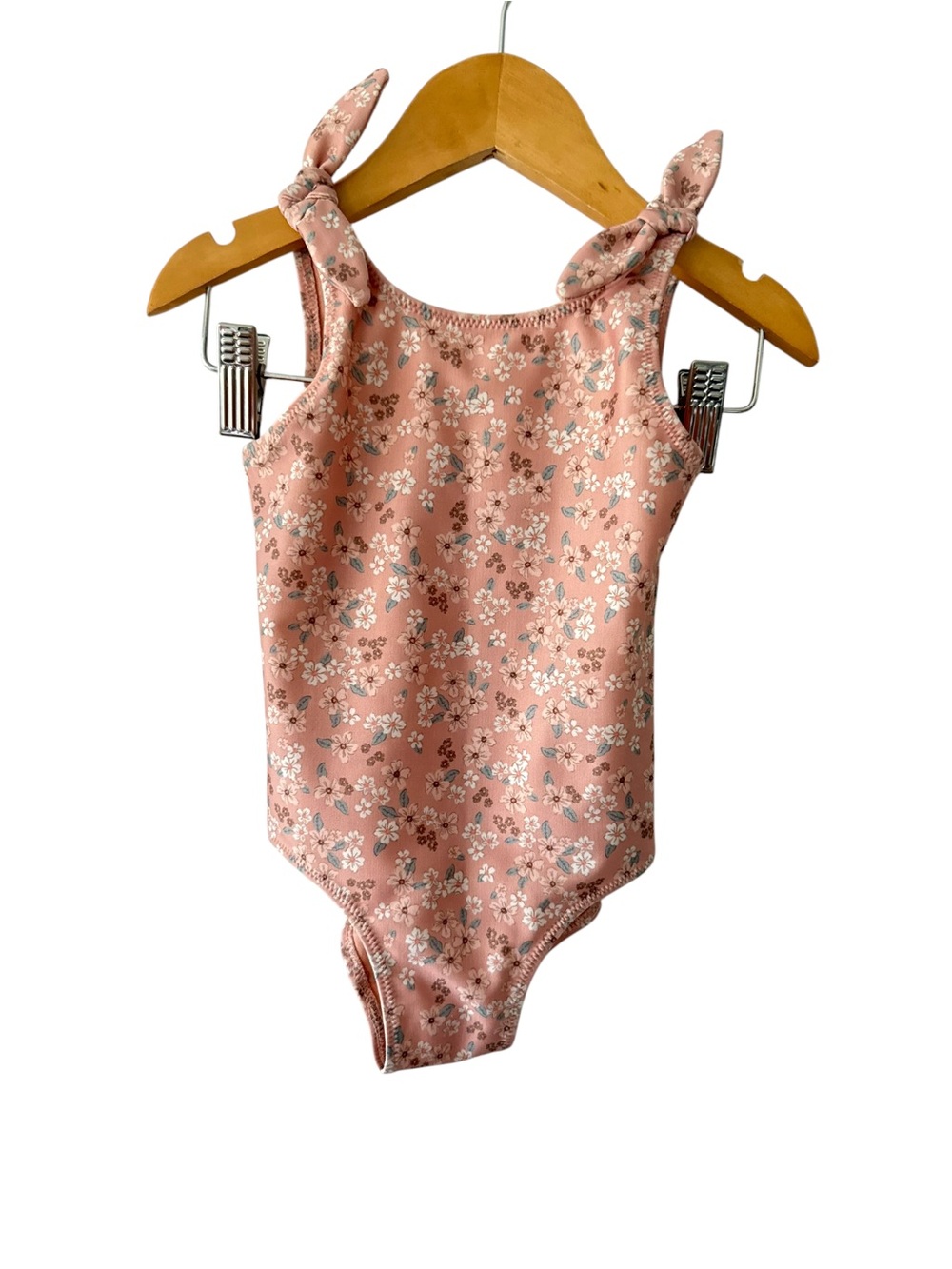 H&M Pink Floral Blush Kids One-Piece Swimsuit 2T